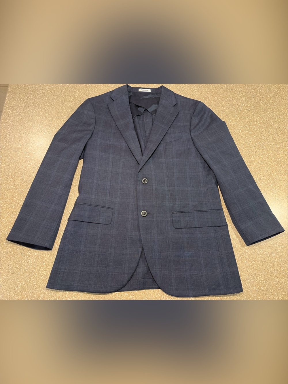 NWOT Boglioli Milano Sport Coat Blazer Jacket Blue Plaid Wool Italy 48R / US 38R